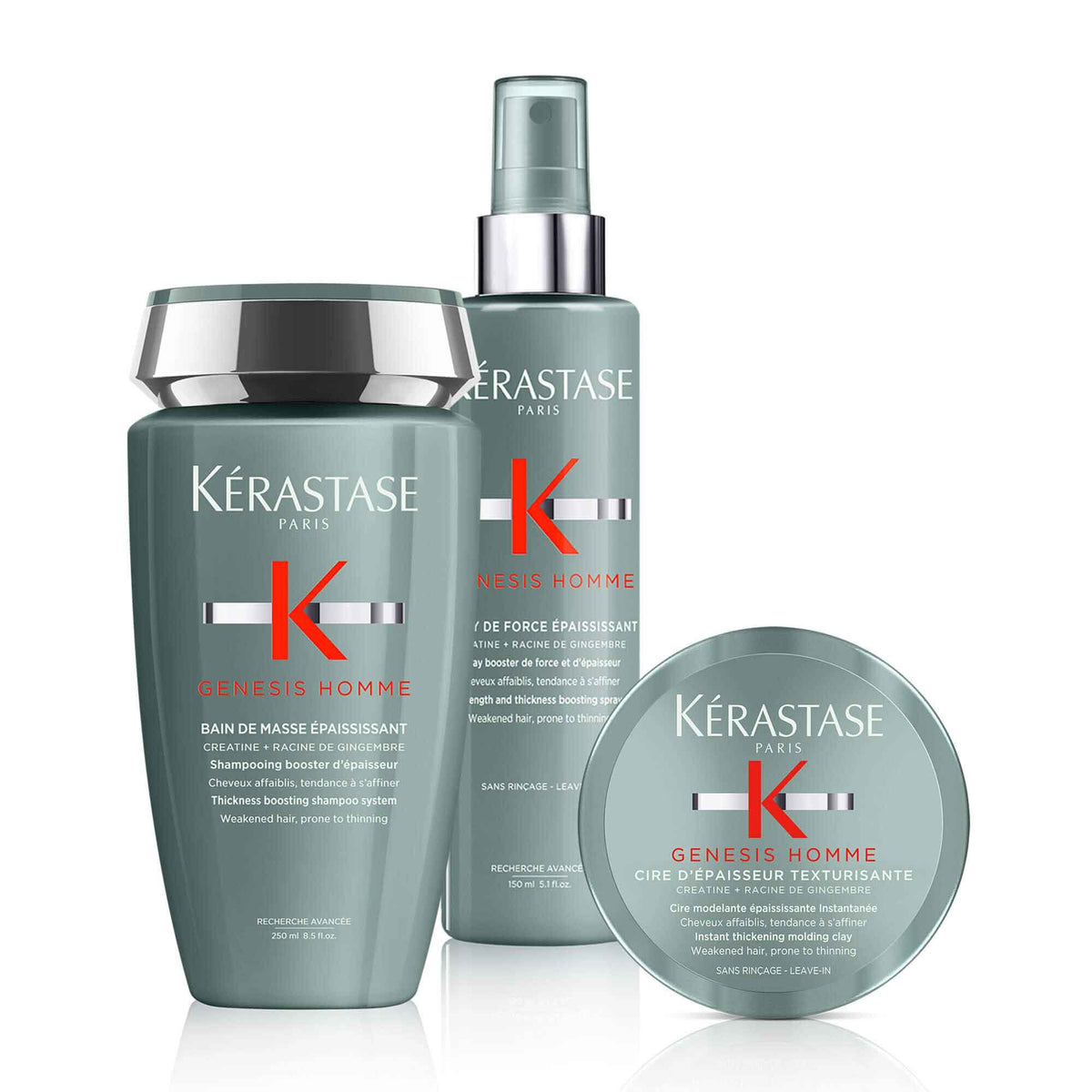 Trio Routine Cheveux Fins Homme